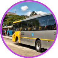 Ponto de ônibus das linhas088, 2058-10,  2202-10.